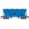 Athearn 93454 HO Scale ACF 2970 2 Bay Covered Hopper Grand Trunk Western "Primed For Grime" GTW 3150