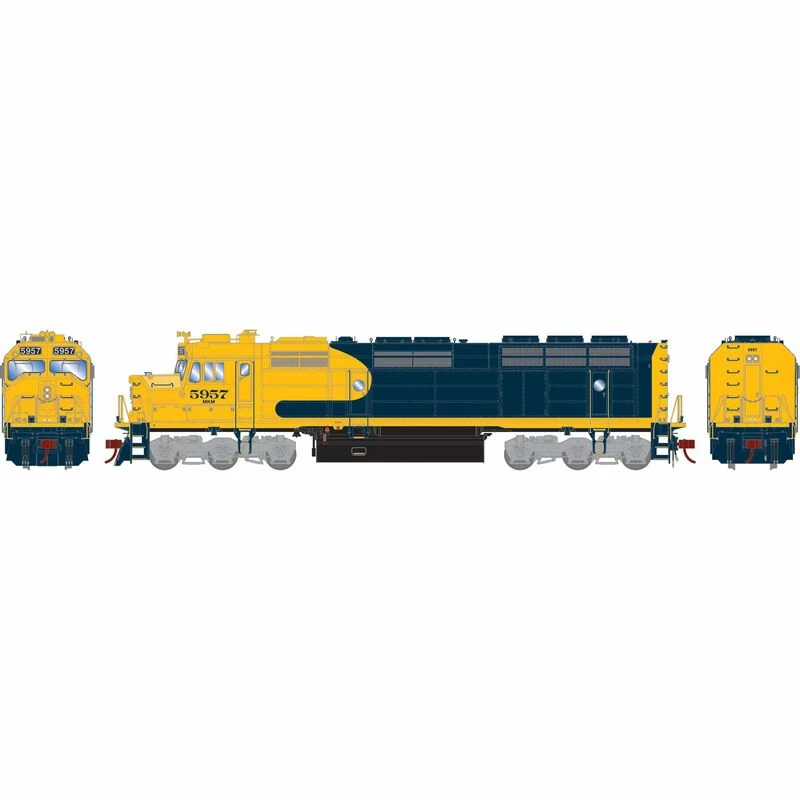Athearn Genesis G18290 HO Scale EMD F45u Rebuilt Morrison Knudsen Corporation MKCX 5957 DC 2 Athearn Genesis G18290 HO Scale EMD F45u Rebuilt Morrison Knudsen Corporation MKCX 5957 DC - Image 2