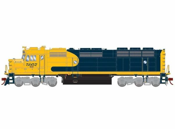 Athearn Genesis G18290 HO Scale EMD F45u Rebuilt Morrison Knudsen Corporation MKCX 5957 DC 1 Athearn Genesis G18290 HO Scale EMD F45u Rebuilt Morrison Knudsen Corporation MKCX 5957 DC