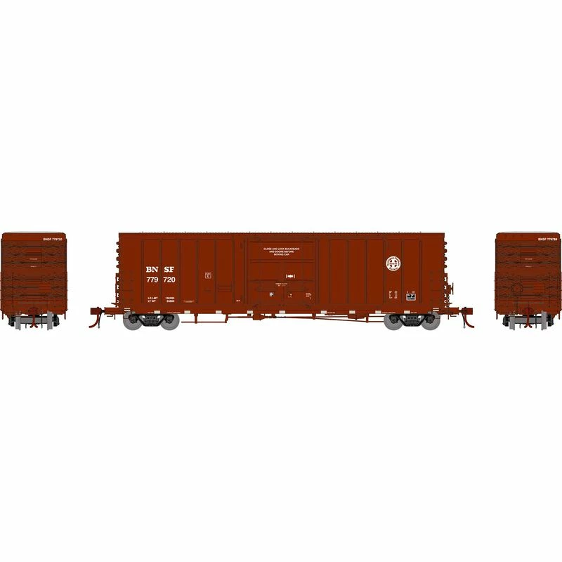 Athearn Genesis G26885 HO Scale 50' PC&F Ext. Post Boxcar BNSF 779720 2 Athearn Genesis G26885 HO Scale 50' PC&F Ext. Post Boxcar BNSF 779720 - Image 2