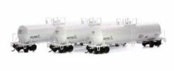 Athearn Genesis G40172 HO Scale GATC 20,000 Gal Tank Car White GATX 3 Pack