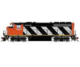 Athearn Genesis G65083 HO Scale GP40-2L Canadian National CN 9486 1 Athearn Genesis G65083 HO Scale GP40-2L Canadian National CN 9486