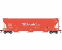 Athearn Genesis G89947 HO Scale Trinity 3 Bay Covered Hopper Potash Corp GACX 31749