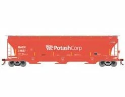 Athearn Genesis G89948 HO Scale Trinity 3 Bay Covered Hopper Potash Corp GACX 31827