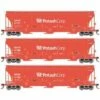 Athearn Genesis G89950 HO Scale Trinity 3 Bay Covered Hopper GACX 3 Pack #1