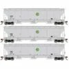 Athearn Genesis G89995 HO Scale Trinity 3 Bay Covered Hopper Cargill CGOX/CGEX 3 Pack #2