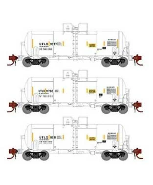 Athearn Genesis GN15332 N Scale 13,000 Gallon Acid Tank Car "White" UTLX 3 Pack 1 Athearn Genesis GN15332 N Scale 13,000 Gallon Acid Tank Car "White" UTLX 3 Pack