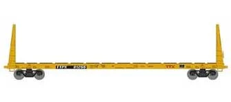 Athearn HO 90558 60' Bulkhead Flatcar TTX Red Logo 81255 1 Athearn HO 90558 60' Bulkhead Flatcar TTX Red Logo 81255