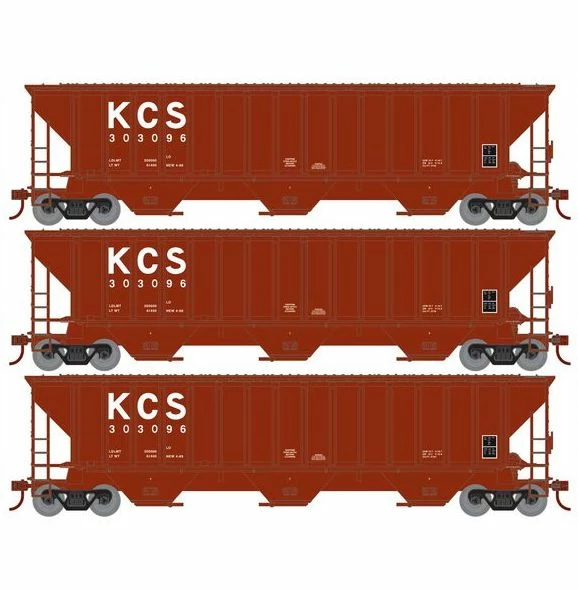 Athearn RTR 22266 HO Scale PS 4740 Covered Hopper Kansas City Southern KCS 3-Pack 1 Athearn RTR 22266 HO Scale PS 4740 Covered Hopper Kansas City Southern KCS 3-Pack