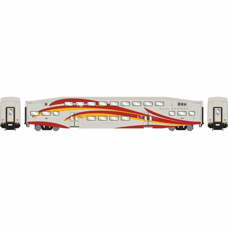 Athearn RTR 28592 N Scale Bombardier Coach Car New Mexico Railrunner NMRX 1001 2 Athearn RTR 28592 N Scale Bombardier Coach Car New Mexico Railrunner NMRX 1001 - Image 2
