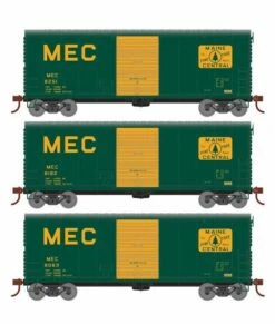Athearn RTR 67974 HO Scale 40' Modernized Boxcar Maine Central MEC 3 Pack