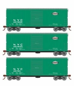 Athearn RTR 69438 HO Scale 40' Modernized Boxcar New York Central NYC 3 Pack