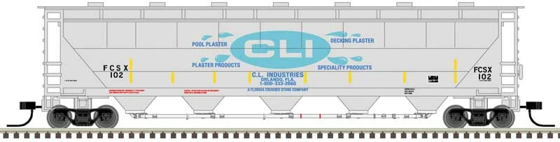Atlas 50005669 N Scale Trinity PD5000 Covered Hopper CLI Industries FCSX 103 1 Atlas 50005669 N Scale Trinity PD5000 Covered Hopper CLI Industries FCSX 103