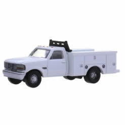 Atlas 60000149 N Scale F-250 And F-350 Pickup Truck Set - White