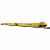 Atlas O Master 3003055B O Scale Gunderson MAXI-IV 3 Unit Well Car Yellow TTX