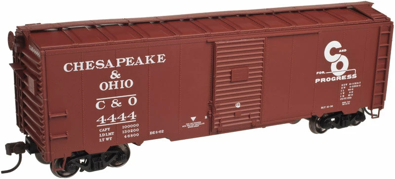 Atlas Trainman 20002528 HO Scale 40' 1937 AAR Boxcar Kit Chesapeake & Ohio C&O 4444 - NOS 1 Atlas Trainman 20002528 HO Scale 40' 1937 AAR Boxcar Kit Chesapeake & Ohio C&O 4444 - NOS