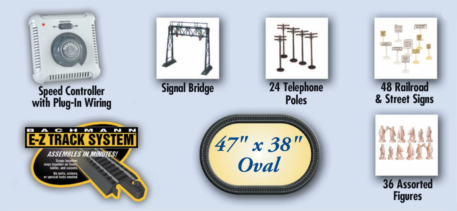 Bachmann 00706 HO Scale Rail Chief BNSF Train Set 3 Bachmann 00706 HO Scale Rail Chief BNSF Train Set - Image 3