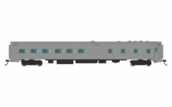 Bachmann 14803 HO Scale 85' Dining Car Painted Unlettered Aluminum