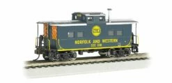 Bachmann 16813 HO Scale Northeastern Caboose Norfolk & Western (Blue) N&W 500836 - NOS