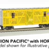 Bachmann 19752 N Scale 40' Annimated Stock Car Union Pacific UP With Horses