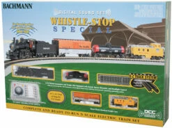 Bachmann 24133 N Scale Whistle Stop Union PacificUP Steam Train Set With DCC & Sound