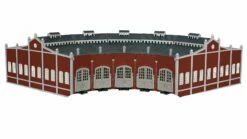 Bachmann 45020 HO Scale Five Stall Brick Roundhouse Kit With E-Z Track