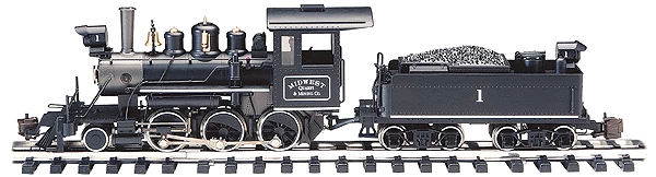 Bachmann 81696 G Scale 2-6-0 Steam Locomotive Midwest Quarry & Mining Co. #1 - NOS 1 Bachmann 81696 G Scale 2-6-0 Steam Locomotive Midwest Quarry & Mining Co. #1 - NOS