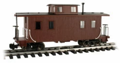 Bachmann 93804 G Gauge Eight Wheeled Wood Center Cupola Caboose Unlettered Red