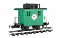 Bachmann 98099 G Gauge Wood Cupola Caboose Short Line Railroad - Green