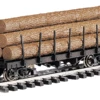 Bachmann Big Hauler 98470 "G" Flat W/ Logs Painted Unlettered - NOS
