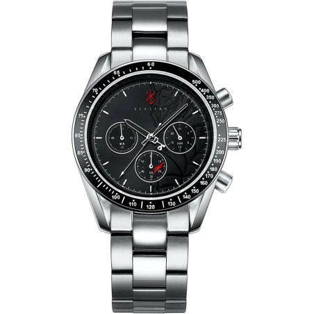 Berserk Watch Natural Diamond Chronograph Metallic Silver Limited Edition 4 Berserk Watch Natural Diamond Chronograph Metallic Silver Limited Edition - Image 4