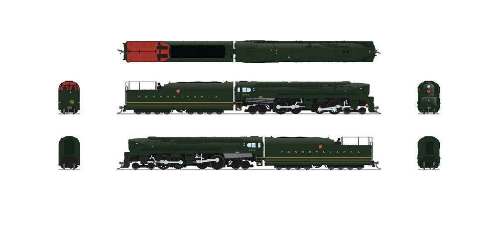 BLI 8022 N Scale 4-4-4-4 T1 Duplex Steam Loco Pennsylvania PRR 5525 Paragon4 2 BLI 8022 N Scale 4-4-4-4 T1 Duplex Steam Loco Pennsylvania PRR 5525 Paragon4 - Image 2