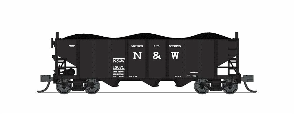 BLI (Broadway Limited Imports) 7140 N Scale H2a 3 Bay Hopper Norfolk & Western N&W 2 Pack A 1 BLI (Broadway Limited Imports) 7140 N Scale H2a 3 Bay Hopper Norfolk & Western N&W 2 Pack A