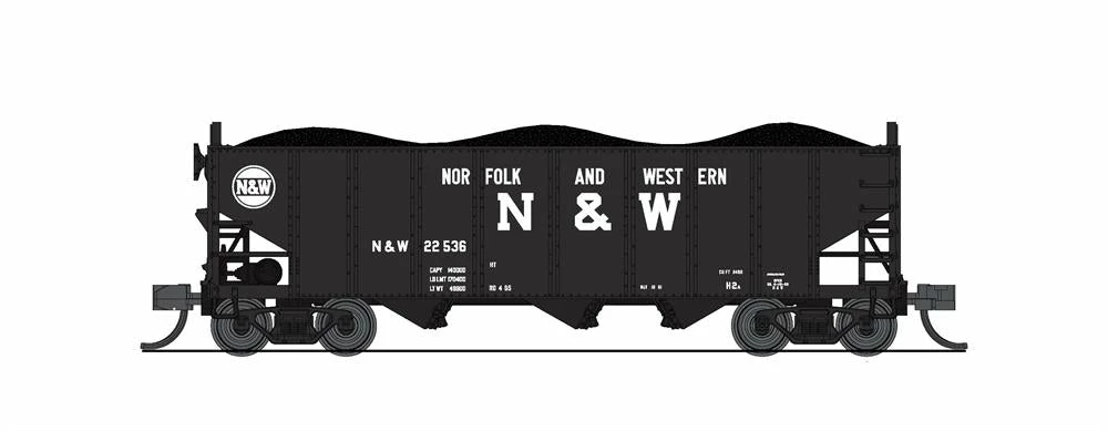 BLI (Broadway Limited Imports) 7144 N Scale H2a 3 Bay Hopper Norfolk & Western N&W 2 Pack A 1 BLI (Broadway Limited Imports) 7144 N Scale H2a 3 Bay Hopper Norfolk & Western N&W 2 Pack A