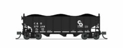 BLI (Broadway Limited Imports) 7152 N Scale 3 Bay Hopper Chesapeake & Ohio C&O 2 Pack A