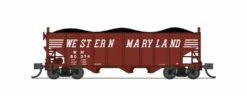 BLI (Broadway Limited Imports) 7157 N Scale 3 Bay Hopper Western Maryland WM 2 Pack B