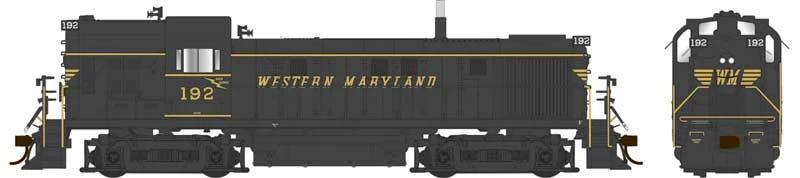 Bowser 25462 HO Scale ALCo RS-3 Hammerhead Diesel Western Maryland WM 193 DCC & Sound 2 Bowser 25462 HO Scale ALCo RS-3 Hammerhead Diesel Western Maryland WM 193 DCC & Sound - Image 2