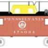 Bowser 41091 HO Scale N8 Caboose With Antenna Pennsylvania PRR 478034 - NOS