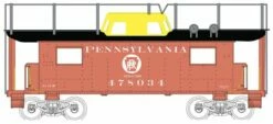 Bowser 41091 HO Scale N8 Caboose With Antenna Pennsylvania PRR 478034 - NOS