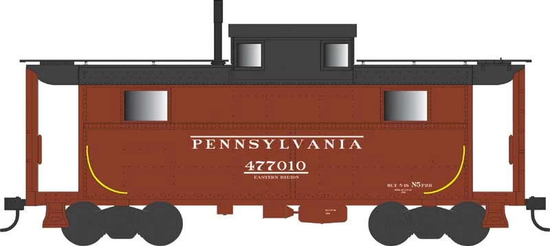 Bowser 43358 HO Scale PRR N5 Caboose Cabin Pennsylvania "Early" PRR 477010 1 Bowser 43358 HO Scale PRR N5 Caboose Cabin Pennsylvania "Early" PRR 477010