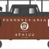 Bowser 43412 HO Scale PRR N8 Caboose Cabin W/Antenna Pennsylvania "Western Region" PRR 478122