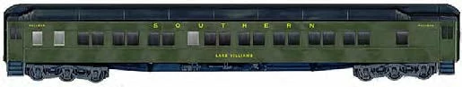 Branchline Trains 5206 HO Scale PS 10-1-2 Sleeper Kit Southern "Lake Pearl" - NOS 1 Branchline Trains 5206 HO Scale PS 10-1-2 Sleeper Kit Southern "Lake Pearl" - NOS