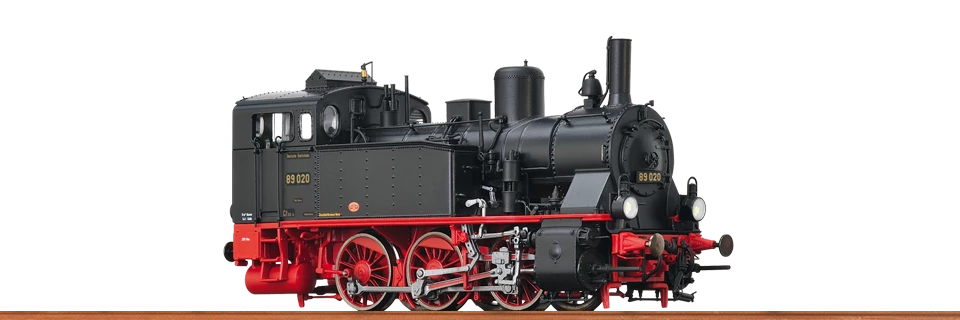 Brawa 40510 HO Scale 0-6-0T Steam Loco T 8 BR 89.0 Deutsche Reichsbhan DRG 89 020 With DCC - NOS 1 Brawa 40510 HO Scale 0-6-0T Steam Loco T 8 BR 89.0 Deutsche Reichsbhan DRG 89 020 With DCC - NOS