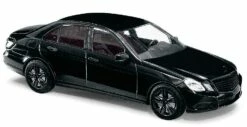 Busch 44212 HO Scale (1:87) Black Mercedes-Benz E-Class 4 Door Sedan