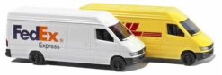 Busch 8304 N Scale Mercedes-Benz Sprinter Cargo Van 2 Pack DHL And Fed Ex