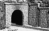 Woodland Scenics C1155 N Scale Single Track Tunnel Portal - Random Stone (2-Pack) 3 Woodland Scenics C1155 N Scale Single Track Tunnel Portal - Random Stone (2-Pack) - Image 3