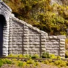 Chooch 8402 HO Scale Cut Stone Sloped Abutment 2 Pack
