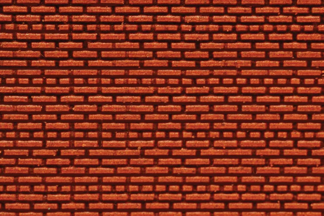 Chooch 8621 HO Or N Flexible Dark Red Small Brick Wall Sheet 2 Pack 1 Chooch 8621 HO Or N Flexible Dark Red Small Brick Wall Sheet 2 Pack