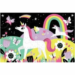 GLOW IN THE DARK UNICORNS 100 PIECE PUZZLE