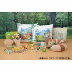 Cushion With Leaves Mori No Kurimono Afternoon Nap Pokemon Center -Bandai Sales Store cushion with leaves mori no kurimono afternoon nap pokemon center 2